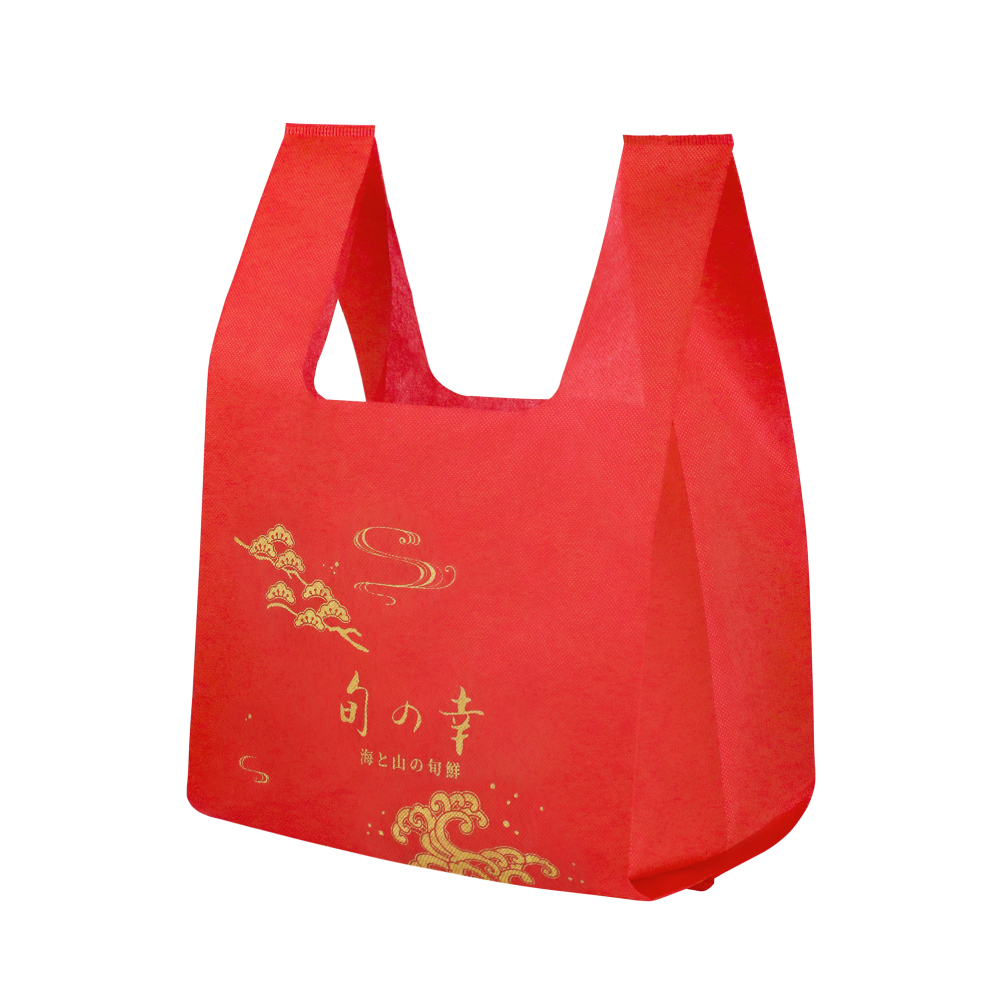旬之幸印金背心袋(大紅)