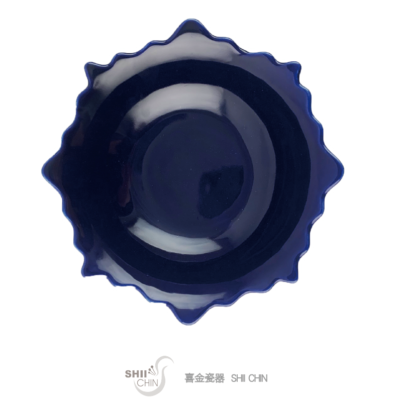藍寶釉8.25吋尖角碗