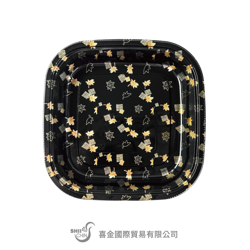 SZ-100S四方盒(26cm) 金葉