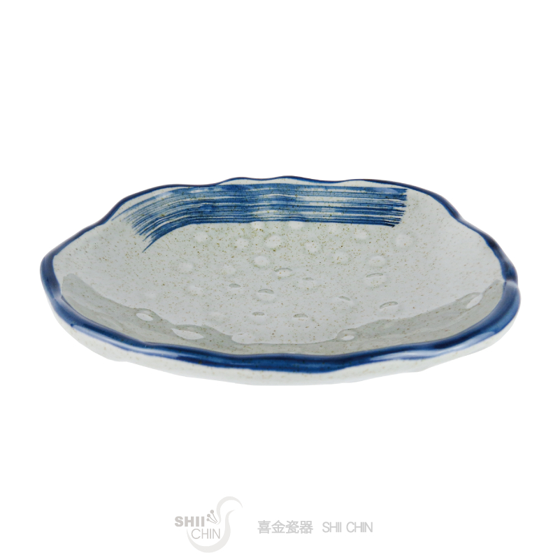 青禾日式8吋浮雕蓮子碗