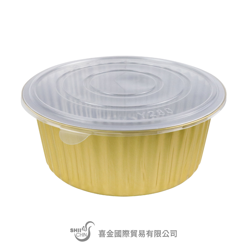 圓盒鋁箔(金色)5000ml(Y280PP蓋)