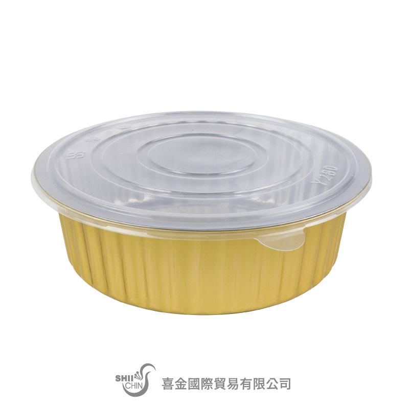 圓盒鋁箔(金色)4000ml(Y280PP蓋)