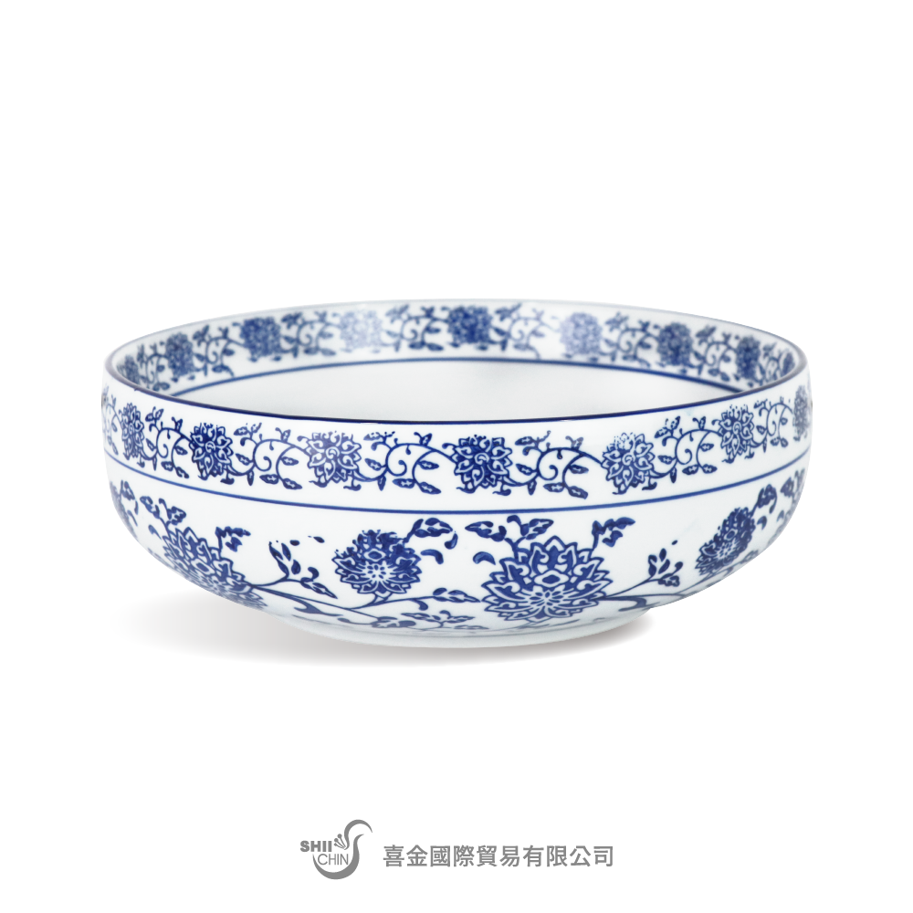 青花瓷9吋直口碗