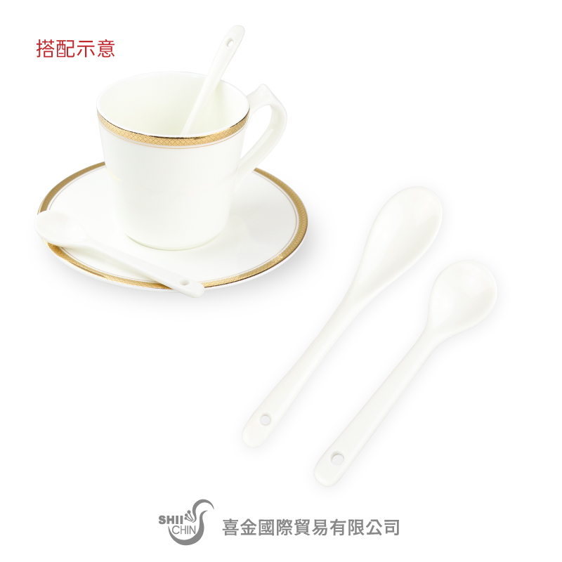 10/13cm咖啡匙-白瓷